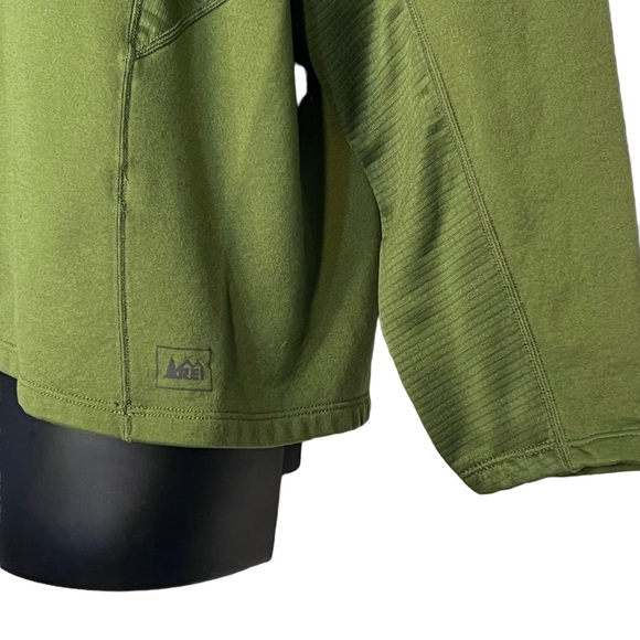 REI CO-OP 1/2 ZIP FLEECE PULLOVER - MEN'S XL GREEN - Picture 5 of 6